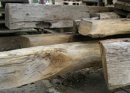 Oak beams for decorative purposes